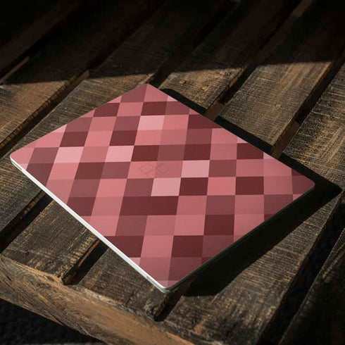 Autumn Red Geometric Surface Laptop 2 Skin